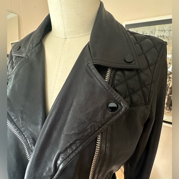 All Saints Leather CONROY Jacket: US 8 in “LIKE NEW CONDITION”. - Picture 6 of 11